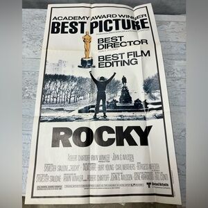 ROCKY 20" x 12" Topps Chewing Gum Movie Poster Series 1981 GIANT Pin Up